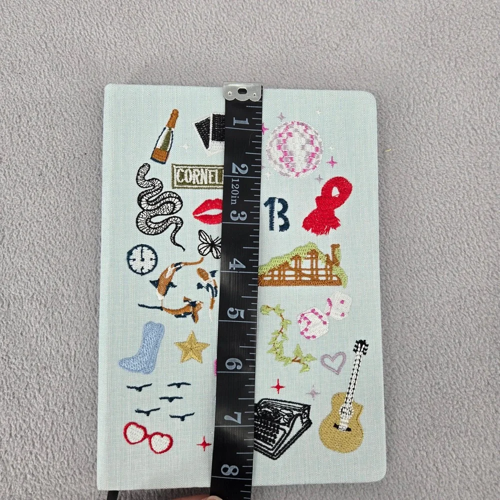 Gracefully Made Taylor Swift Eras Inspired Embroidered Journal Blue Notebook